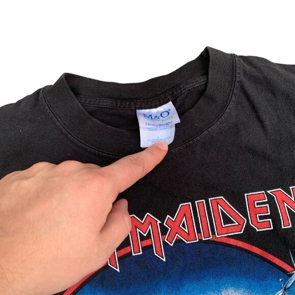 VINTAGE 2002 Iron Maiden 'The Trooper' T Shirt Large - Picture 8 of 9